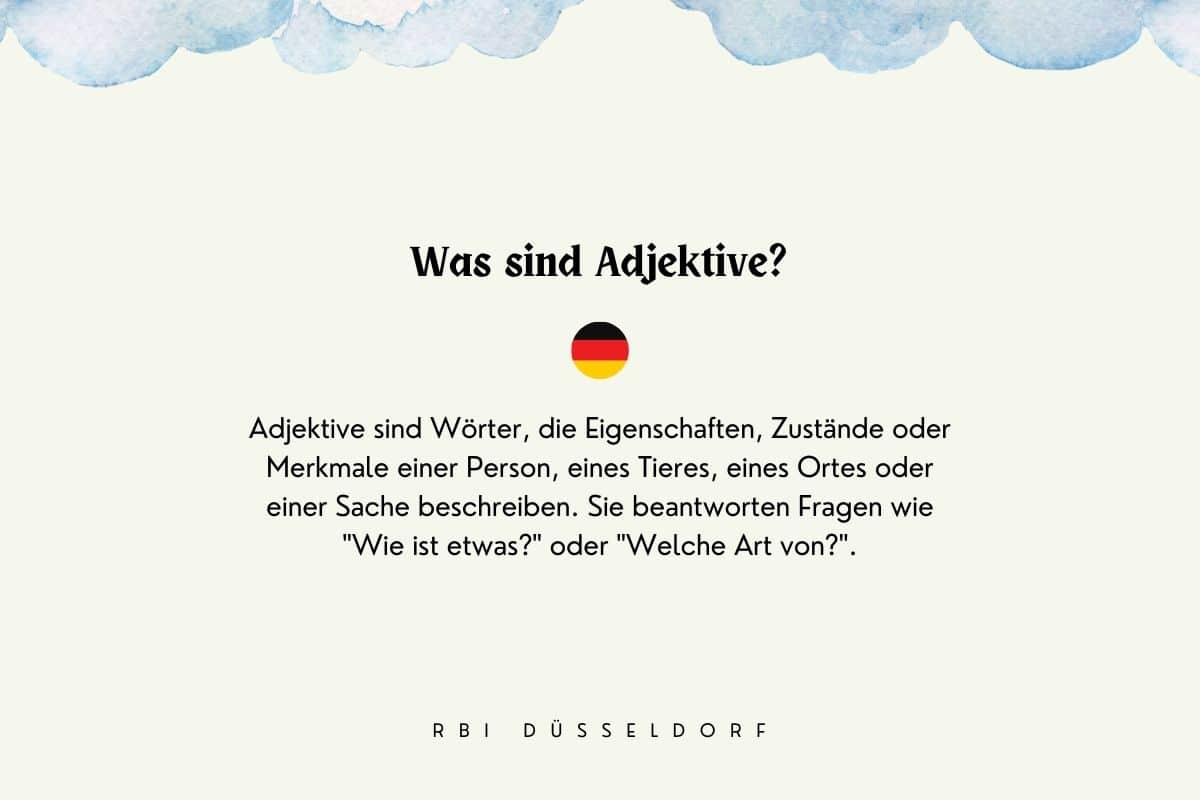 Deutsche Adjektive: Eine umfassende Erklärung - RBI Düsseldorf